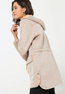 Life Is A Flower Hooded Jacket - Sand Melange