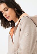 Life Is A Flower Hooded Jacket - Sand Melange