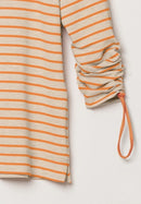 Life Is A Flower Stripe Shirt - Beige