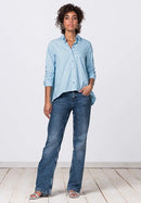 Never Look Back Shirt Blouse - Blue