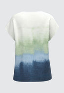 Julie V Neck T-shirt - Blue