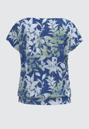 Julie V Neck T-shirt - Blue