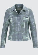 Never Look Back Print Jacket - Green