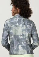 Never Look Back Print Jacket - Green