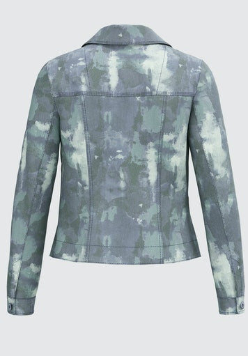 Never Look Back Print Jacket - Green