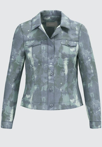 Never Look Back Print Jacket - Green