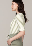 Never Look Back Stripe T-shirt - Green