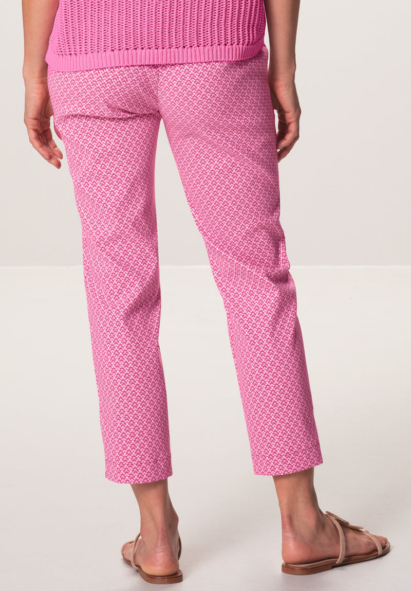 Pink It Up Print Jegging - Red