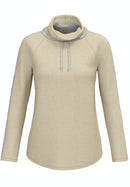 Enjoy The Silence Cowl Neck Knit - Marzipan Melange