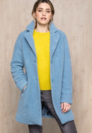 Enjoy The Silence Wool Coat - Powderblue Melange