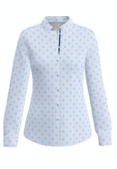 Enjoy The Silence Print Blouse - Blue