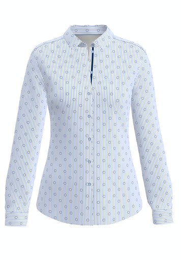 Enjoy The Silence Print Blouse - Blue