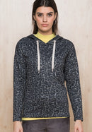 Enjoy The Silence Print Hoodie - Grey