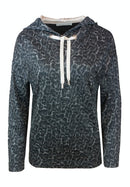 Enjoy The Silence Print Hoodie - Grey