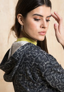 Enjoy The Silence Print Hoodie - Grey