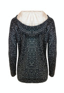 Enjoy The Silence Print Hoodie - Grey