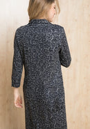 Enjoy The Silence Cowl Neck Dress - Grey