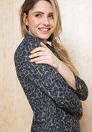 Enjoy The Silence Cowl Neck Dress - Grey