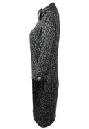 Enjoy The Silence Cowl Neck Dress - Grey