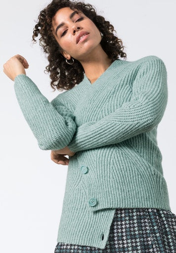 Ultimate Greys Cardigan - Frosty Mint