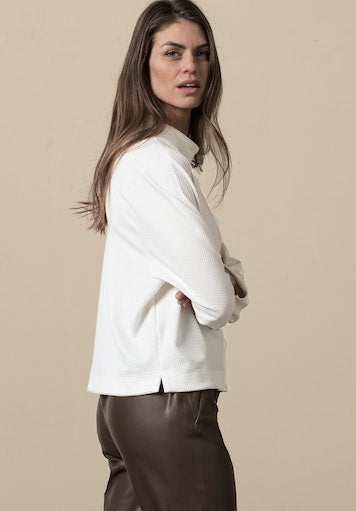 Long Sleeve Turtleneck Jumper - Cream