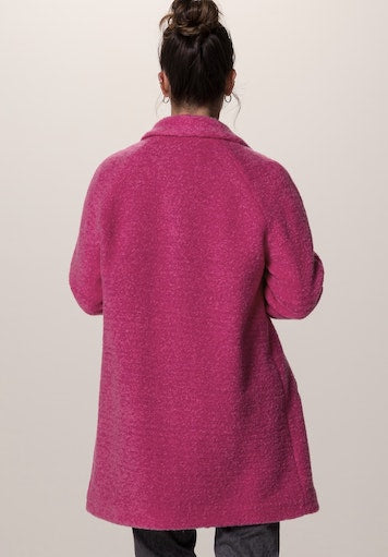 Collar Coat - Cool Pink