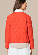 Round Neck Padded Jacket - Fire