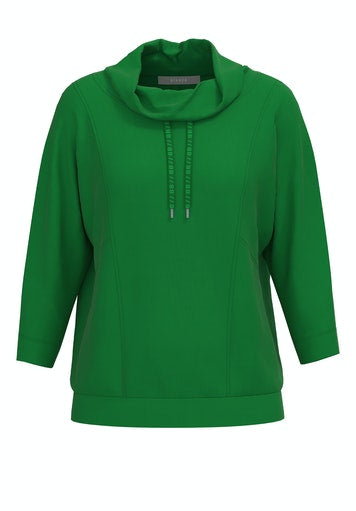 3/4 Sleeve Turtleneck Jumper - Greenery