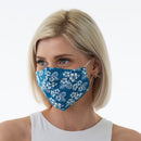 Face Mask Blue Hibiscus