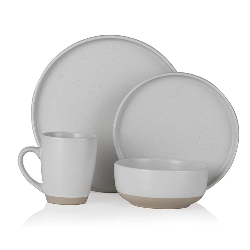 Avena Linen 16 Piece Dinner Set