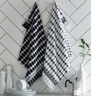2 Pack Brecon Kitchen Towel Black