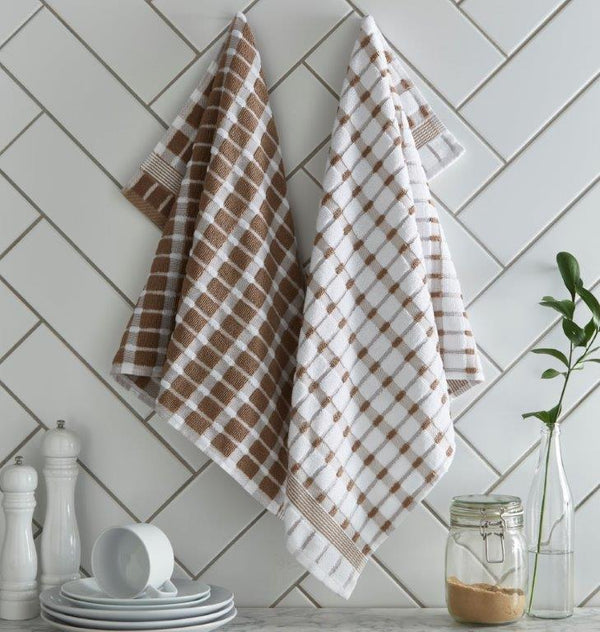 2 Pack Brecon Kitchen Towel Natural