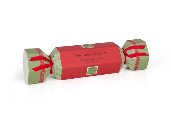 Christmas Cracker 2 Travel Candles - Cinnamon & Cedarwood