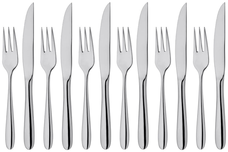 Winchester Set of 6 Steak Knives & Forks BW36