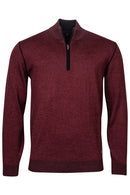 1/4 Zip Pullover - Bordeaux