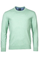 Plain Crew Neck Jumper - Light Green