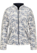 Print Casual Jacket - Navy