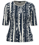Print T-shirt - Navy