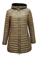Long Hooded Reversible Coat - Grey