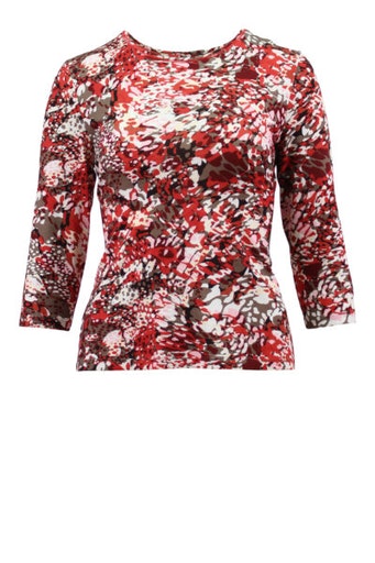 All Over Print 3/4 Sleeve T-Shirt - Saffron