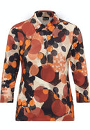 3/4 Sleeve Polo Shirt - Cinnamon