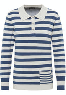 Elements Polo Collar Jumper - Indigo