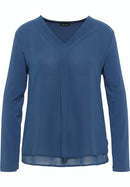 Long Sleeve Blouse - Navy