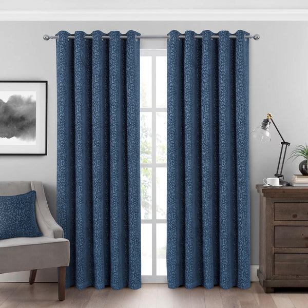 Belvoir Blue Readymade Curtains