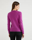 Basic Merino Crew - Purple