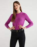 Basic Merino Crew - Purple