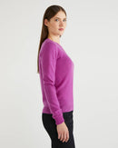 Basic Merino Crew - Purple