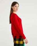 Basic Merino Crew - Red