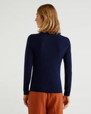 Basic Merino Crew - Navy