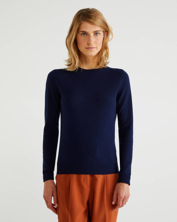 Basic Merino Crew - Navy